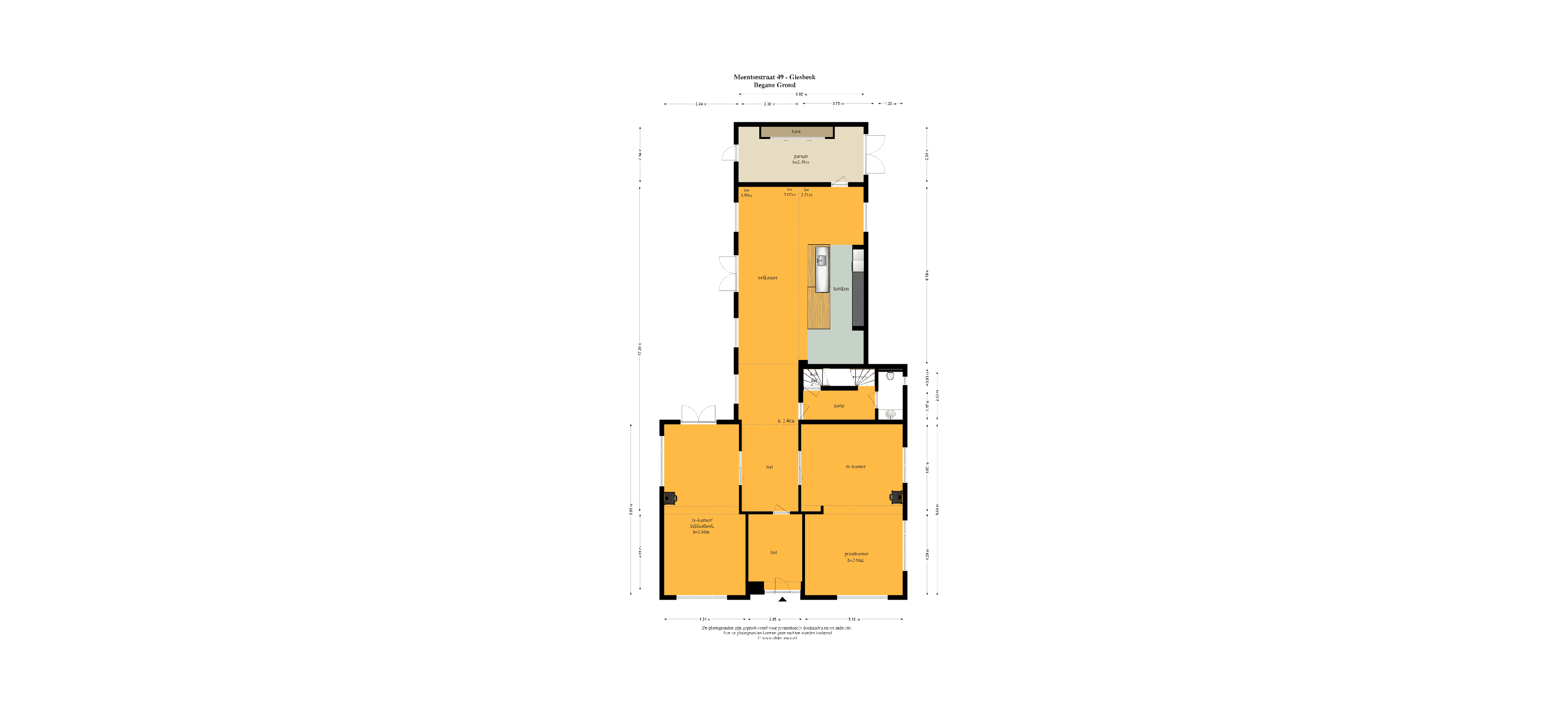 Plattegrond van de woning
